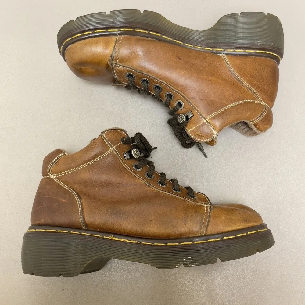 Vintage Dr Martens 8542 Boots Mens Size 7 Made England‎ Leather Shoes Grunge 90s